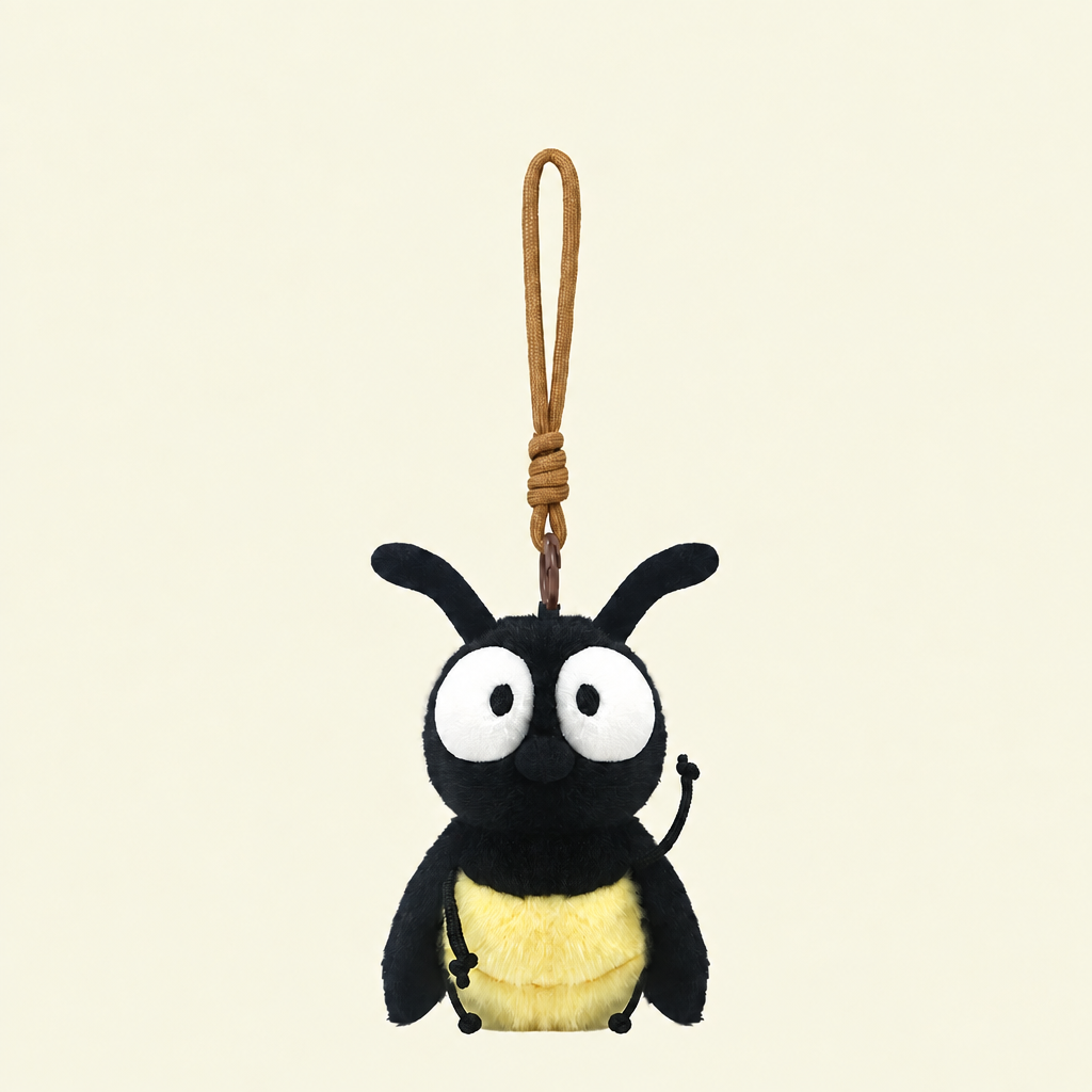 Plush insect soft toys including a mosquito, bee, ladybird, caterpillar and firefly – view 20 of 23