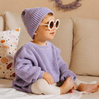 Relaxed Crew Neck Jumper for Babies and Children - Soft Knit Pullover, 3 Months to 6 Years