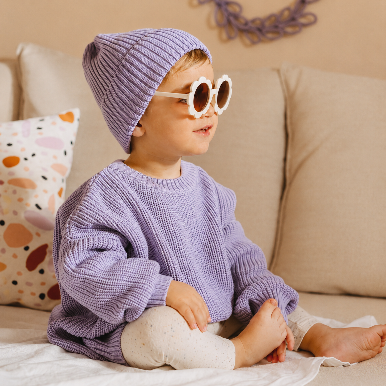 Relaxed Crew Neck Jumper for Babies and Children - Soft Knit Pullover, 3 Months to 6 Years