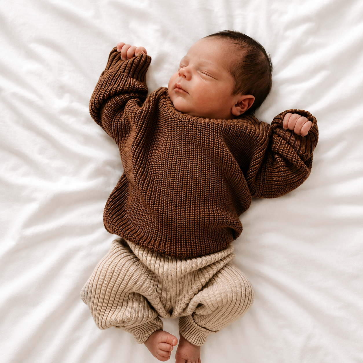 Relaxed Crew Neck Jumper for Babies and Children - Soft Knit Pullover, 3 Months to 6 Years