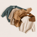 Relaxed Crew Neck Jumper for Babies and Children - Soft Knit Pullover, 3 Months to 6 Years