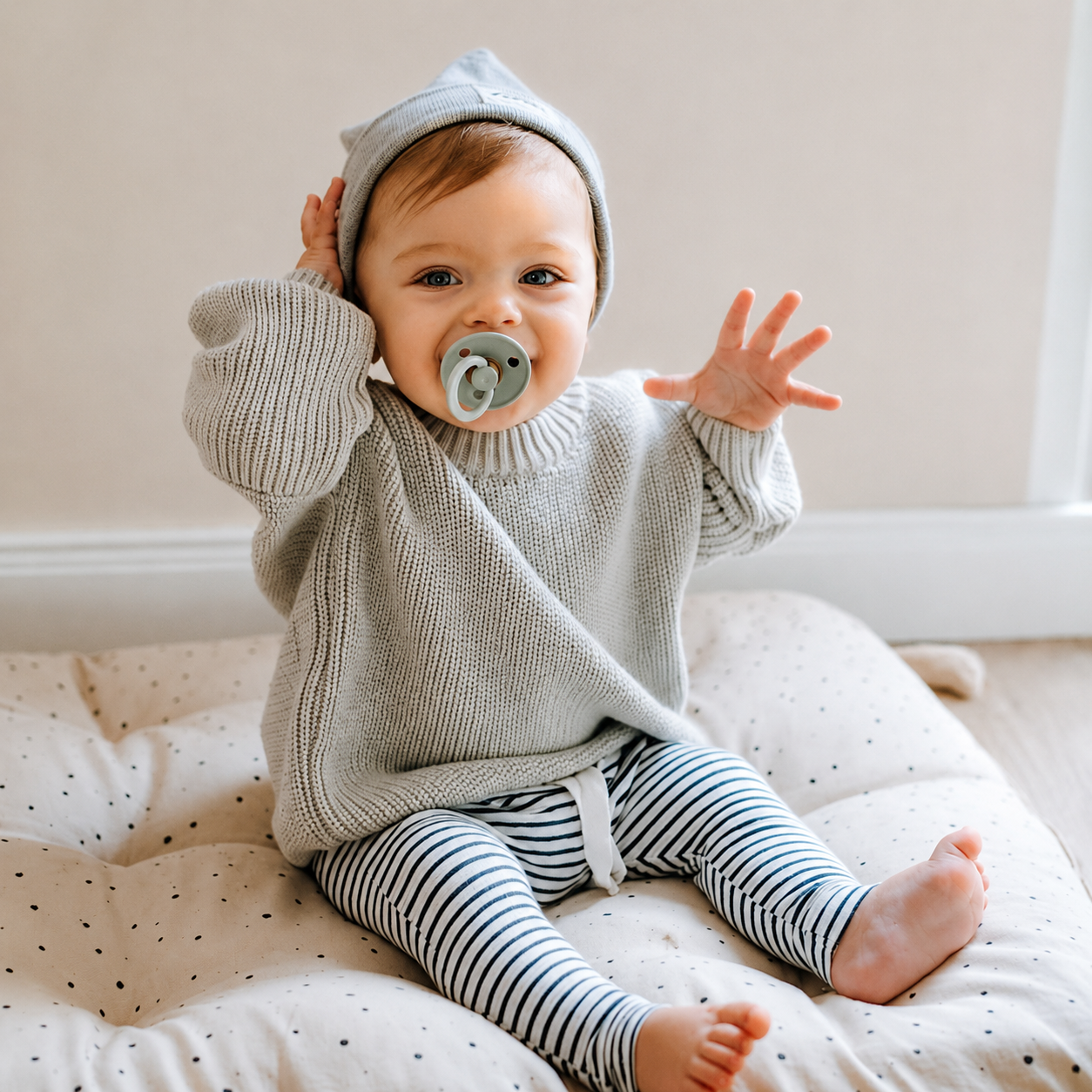 Relaxed Crew Neck Jumper for Babies and Children - Soft Knit Pullover, 3 Months to 6 Years