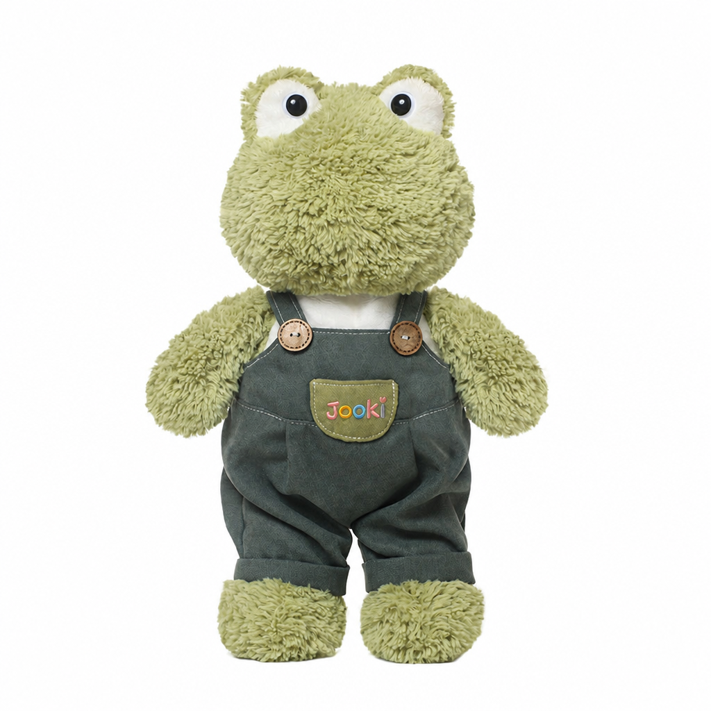 Large 44 cm plush animal soft toy dressed in dungarees – view 7 of 7