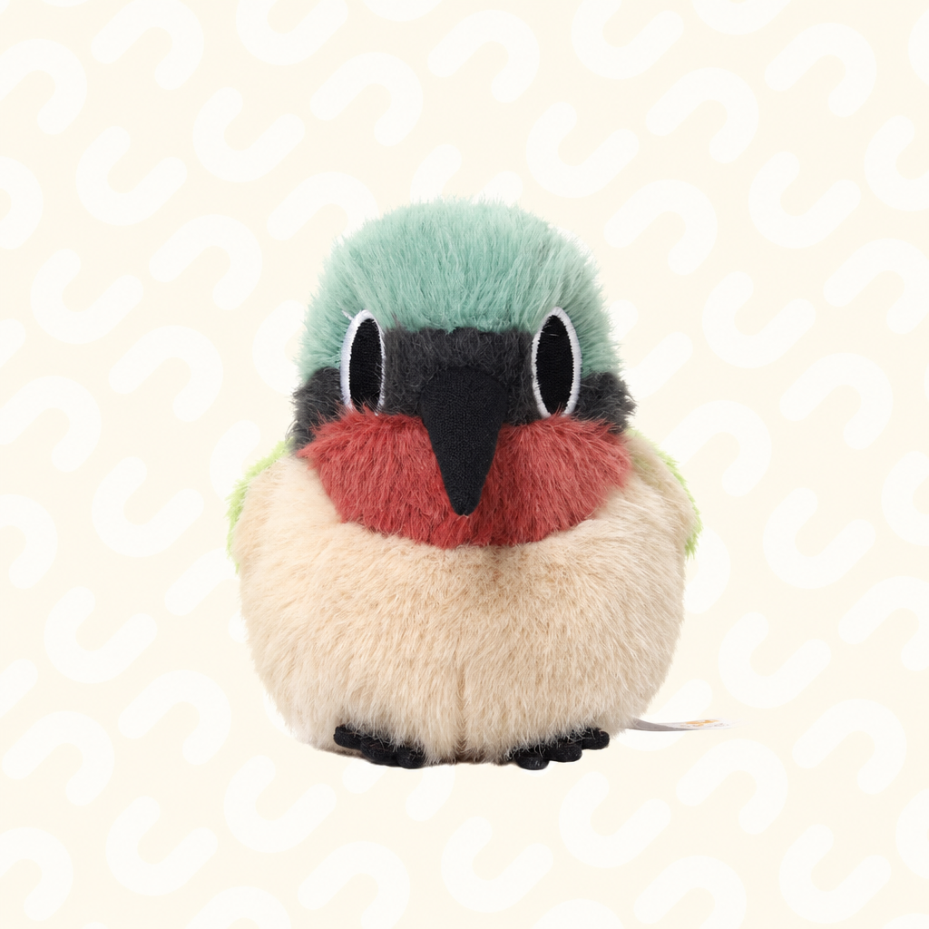 Palm-sized short-plush songbird soft toys including kingfisher and sparrow – view 9 of 19