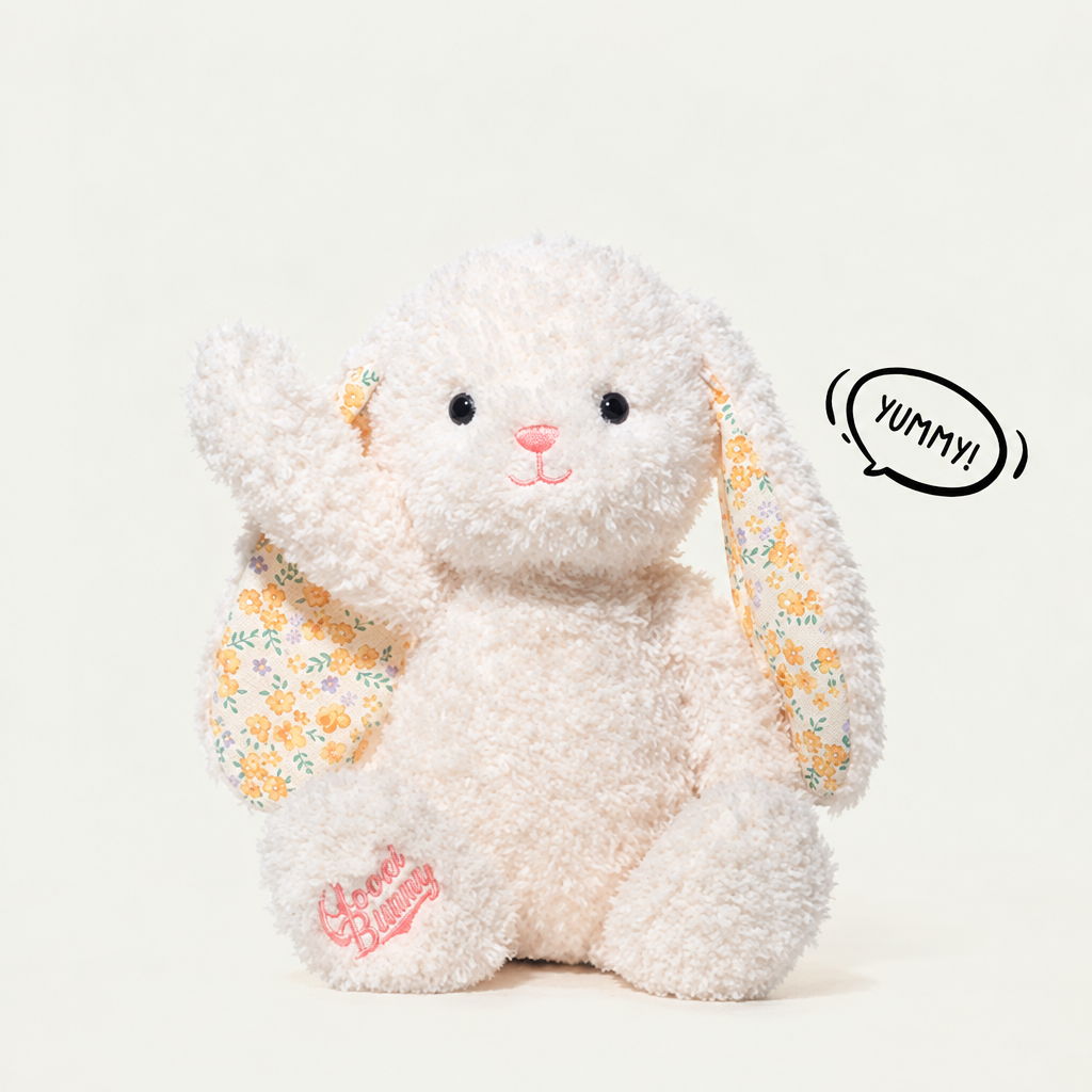 38 cm super soft plush bunny with floppy ears in a pastel shade – view 6 of 7