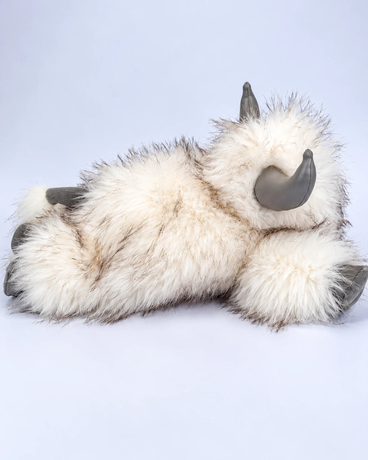 Frost White Highland cow plush toy 40cm, side view
