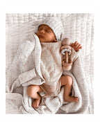 Cotton Crew Neck Jumper for Babies and Children - Relaxed Knit Pullover in Neutral Shades, 3 Months to 5 Years